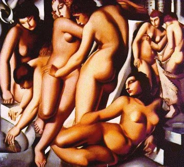 Tamara de Lempicka Werke - Frauen baden 1929 zeitgenössische Tamara de Lempicka